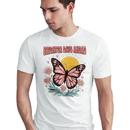 Seekbuylove Typography Printed Round Neck Bio Finish Pure Cotton T-shirt-picture-12