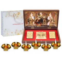 INTERNATIONAL GIFT Gold-Toned Religious Idol Showpiece image 4