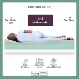 Amore Active Green Tea Black & White Quilted Orthopedic King Size Mattress image 5