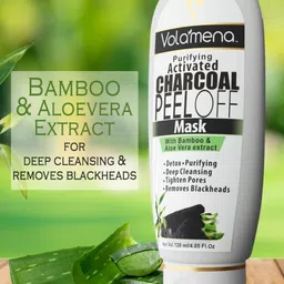 Volamena Purifying Activated Charcoal Peel Off Face Mask For Detoxify Skin- 120ml image 4