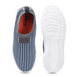 Killer Men Striped Round Toe Slip-On Sneakers image 4