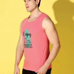 WOOSTRO Men Typography 2 Printed Raw Edge Slim Fit T-shirt image 4