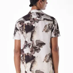 Jack & Jones Men Relaxed Fit Abstract Printed Spread Collar Casual Shirt image 4