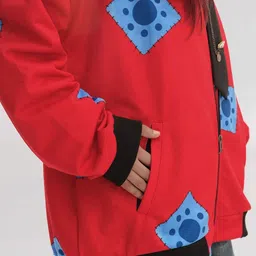 COMICSENSE Men Bomber with Patchwork Jacket image 3