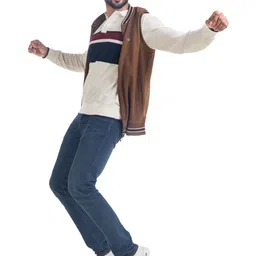 VITAL Men Colourblocked Bomber Jacket image 5