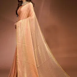 sanjana  silk SANJANA SILK Beads and Stones Pure Chiffon Saree image 2