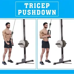 YMD Tricep Pushdown Rope Pull Workout Accessories image 3