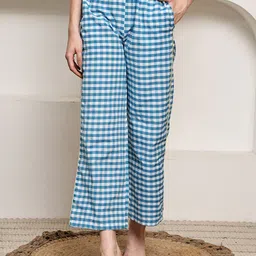 Overlock Women Pack of 2 Gingham Check Lounge Pants-image-32