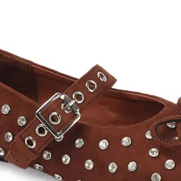 THE WHITE POLE Women Embellished Round Toe Bows Mules image 3