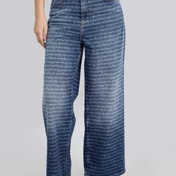Tommy Hilfiger Women Wide Leg Light Fade Stretchable Jeans image 1