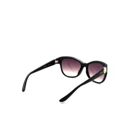 Bebe Green Lens Cateye Sunglass Full Rim Black Frame With Gradient (Bb 3038 C1 57) image 2