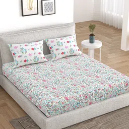 BELLA CASA 5 Piece Double King Bedding Set With Pillow Covers & Single Dohar image 5