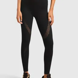 Musclemind Dry Fit High Rise Ankle Length Gym Tights-picture-4