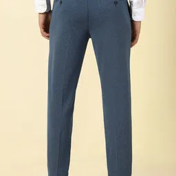 Allen Solly Men Solid Mid-Rise Regular Fit Formal Trousers image 4