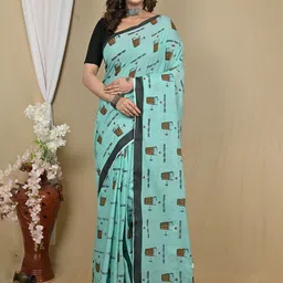 DipDiya Ethnic Motifs Pure Cotton Taant Saree-picture-32