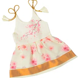 BAESD Girls Floral Printed Round Neck Sleeveless A-Line Dress-picture-19