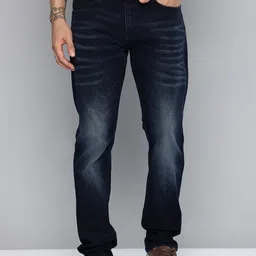 Mufti Men Bom062 Relaxed Straight Fit Light Fade Stretchable Jeans image 2