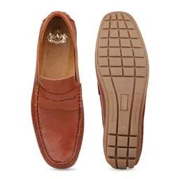 ATESBER by Inc.5 Men Leather Square Toe Slip-On Loafers image 5