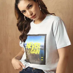 The Roadster Lifestyle Co Printed Cotton Oversized Fit T-Shirt-image-98