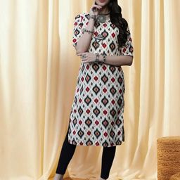 Ethnic basket Women White Kurtas-picture-39