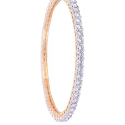 T4 JEWELS Women 2 piece Rhodium-Plated German Silver Bangles image 2