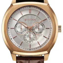 Titan Men Dial & Leather Straps Analogue Watch 90213WL01 image 2