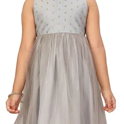 BAESD Girls Net Sequined Fit & Flare Dress image 2
