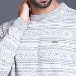 GODFREY Men Striped Woollen Pullover image 4