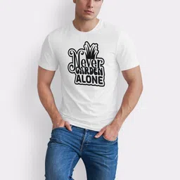 Seekbuylove Typography Printed Round Neck Pure Cotton Bio Finish T-shirt image 2