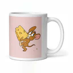 Mr UVD White Cartoon Characters Printed Ceramic Glossy Mug 350 ml image 4