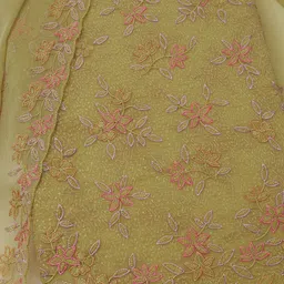 Soch Embroidered Silk Chiffon Unstitched Dress Material image 2