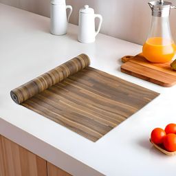 RUBOXA Brown Fabric Kitchen Shelf Liner-picture-35