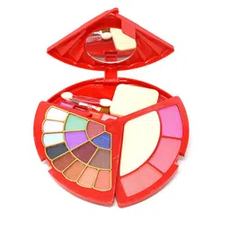 A.D.S 14 Eye Shadow, 1 Compact, 3 Blusher, 4 Lip Color,1 Mirror,1 Puff Makeup Kit- 30g image 3