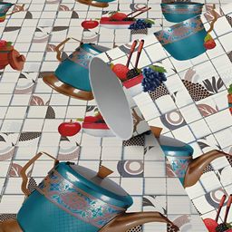 WallDaddy White & Red 3D Printed Self Adhesive Wallpaper-picture-10