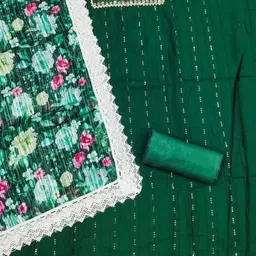 VARNI FABRICS Embroidered Unstitched Dress Material image 2
