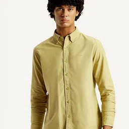 Levis Slim Fit Button-Down Collar Cotton Casual Shirt-image-5