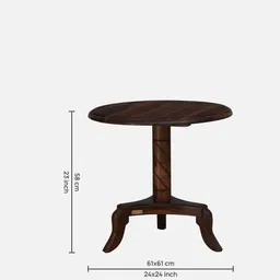 amberville from pepperfry Stalley Sheesham Wood Coffee Table Set In Scratch Resistant Provincial Teak Finish And Mocha Mousse Colour With 2 Chairs image 4