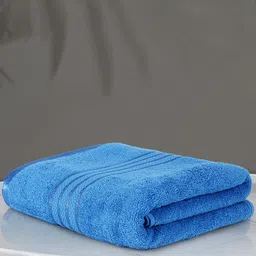 Cuddle cotton Blue Requisite 100% 400 GSM Cotton Bath Towel-picture-27