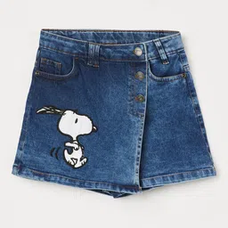 Fame Forever by Lifestyle Girls Snoopy Embroidered Knee Length Skort-picture-40