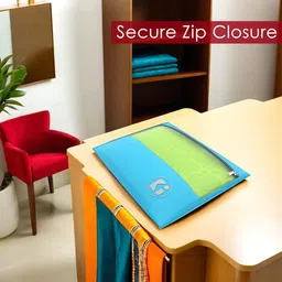 Kuber Industries Grey & Blue 8 Pieces Waterproof Wardrobe Multi-Utility Organisers image 2