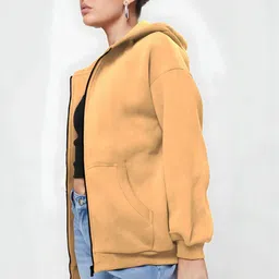 Mast & Harbour Women Fleece Lightweight Open Front Jacket image 2