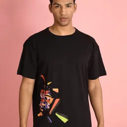 Bene Kleed Men Typography Printed Round Neck Cotton Oversized T-shirt-picture-14