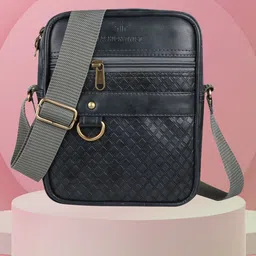 Fashion twist Unisex Textured Messenger Bag-picture-40