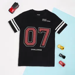 Pantaloons Junior Boys Sports Printed Pure Cotton T-shirt-image-13