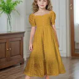 BAESD Floral Puff Sleeve Midi Dress-image-95