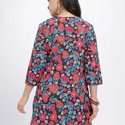 Anouk Rustic Floral Printed V-Neck Straight Kurti image 5