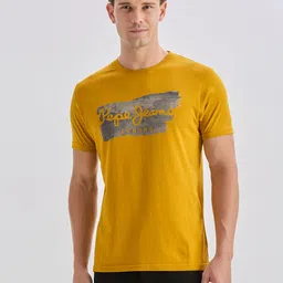Pepe Jeans Brand Logo Printed Pure Cotton Slim Fit T-shirt-picture-33