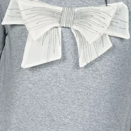 ODETTE Women Jersey Solid With Bow Top image 3