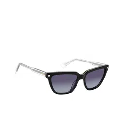 Polaroid Women Grey Lens & Black Rectangle Sunglasses with UV Protected Lens-image-51