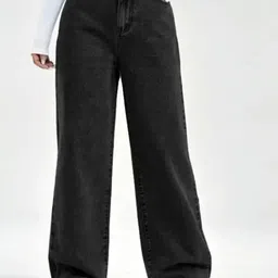 SAKIA Women Jean Relaxed Fit High-Rise Light Fade Stretchable Jeans-image-35